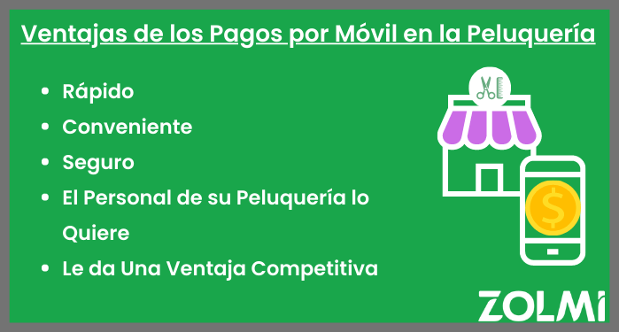Beneficios de los pagos moviles en la peluqueria