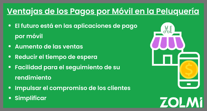 Beneficios de los pagos moviles en la peluqueria