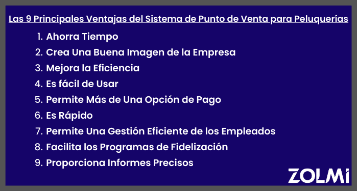 Beneficios del sistema de venta de puntos de la peluqueria