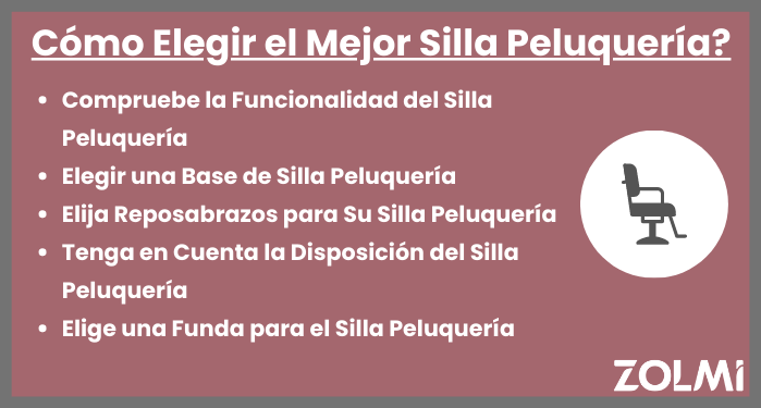 C&oacute;mo elegir el mejor silla peluquer&iacute;a