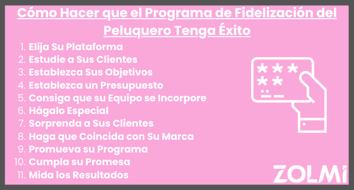 Como hacer que el programa de fidelizacion del peluquero tenga exito