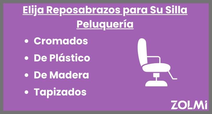 Elija reposabrazos para su silla peluquer&iacute;a