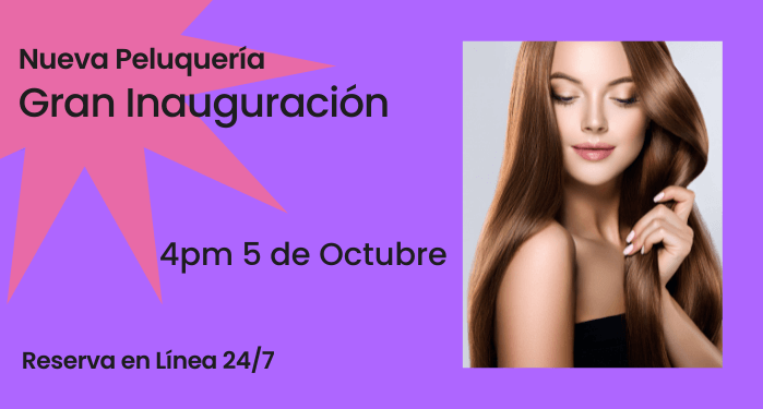 Invitaciones para la inauguraci&oacute;n de la peluquer&iacute;a