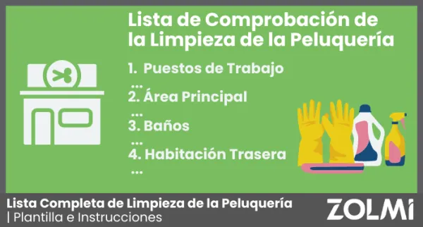 Lista Completa de Limpieza de Peluquería para 2025 | Plantilla e Instrucciones