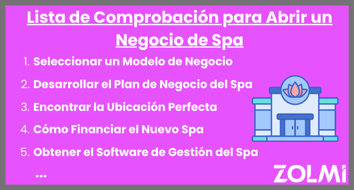 Lista de comprobaci&oacute;n para abrir un negocio de spa