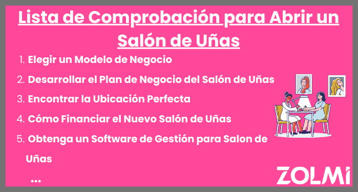 Lista de comprobaci&oacute;n para abrir un sal&oacute;n de u&ntilde;as