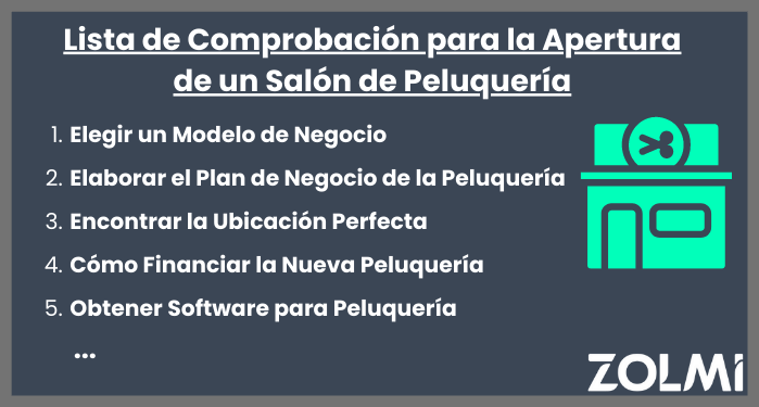 Lista de comprobaci&oacute;n para la apertura de un sal&oacute;n de peluquer&iacute;a
