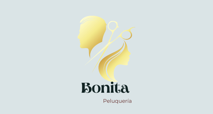 Logo de peluquer&iacute;a moderna