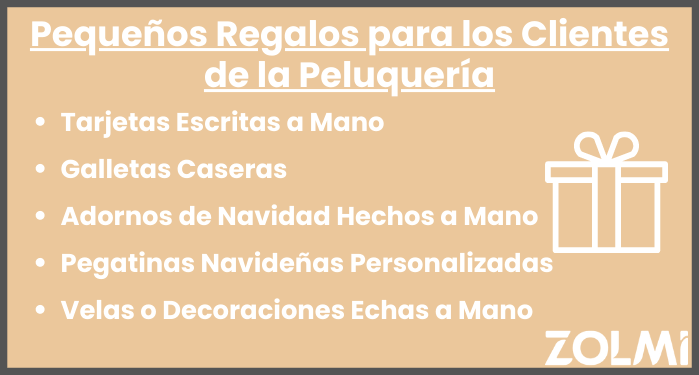 Pequenos regalos para los clientes de la peluquer&iacute;a