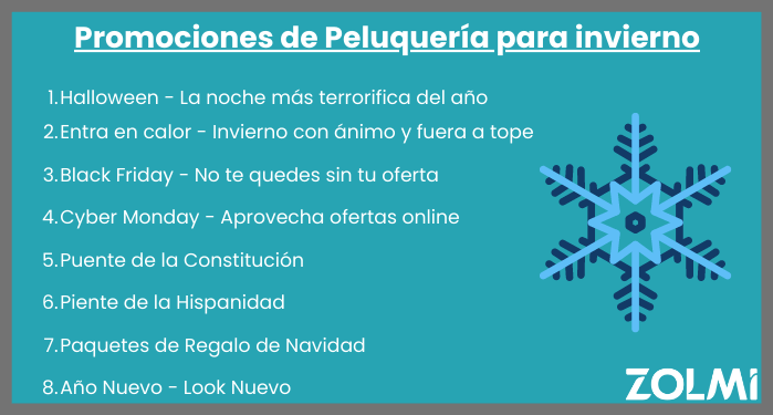 Promociones peluqueria invierno