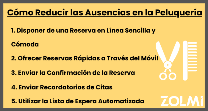 Como reducir las ausencias en la peluqueria