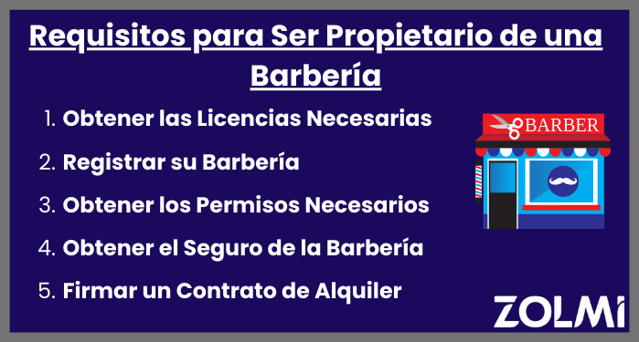 Requisitos para ser propietario de una barber&iacute;a