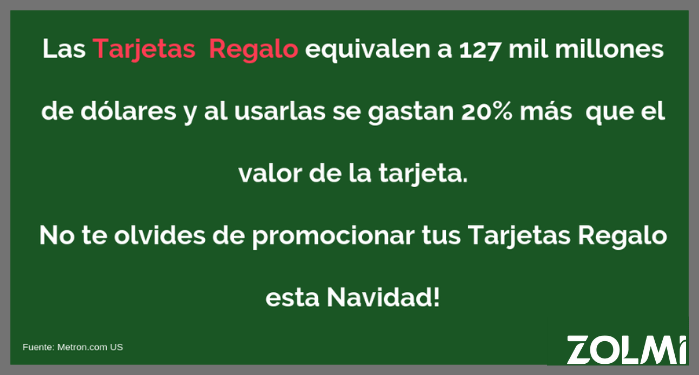 Tarjetas regalo peluqueria navidad